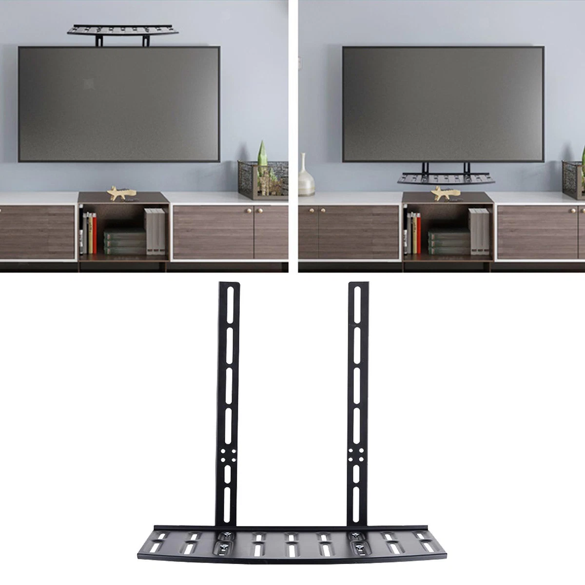 TV Wall Mount Shelf Bracket for Game Console Shelf Cellphone Stand Cable