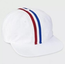 Boys Striped Baseball Hat - art class White OSFM