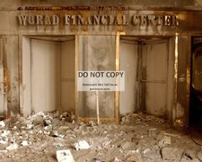 WORLD TRADE CENTER ENTRANCE POST SEPTEMBER 11 ATTACKS 9/11 - 8X10 PHOTO (ZZ-760)
