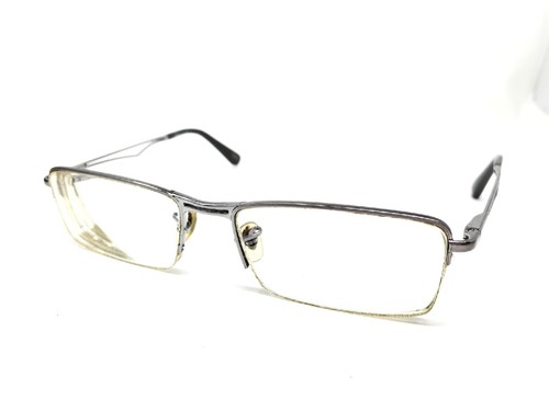 RAY BAN RB6216 2502 Eyeglasses Frame 54-18-140 Half Rim Gun Metal Polish PE74