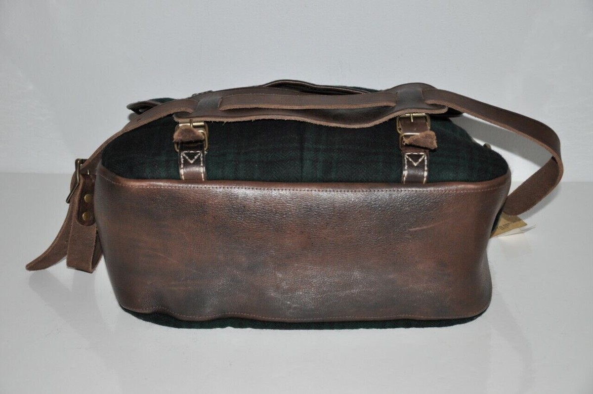 Ralph Lauren RRL Vintage Leather & Wool Shoulder Messenger Ralph Lauren RRL Vintage Leather & Wool Shoulder Messenger