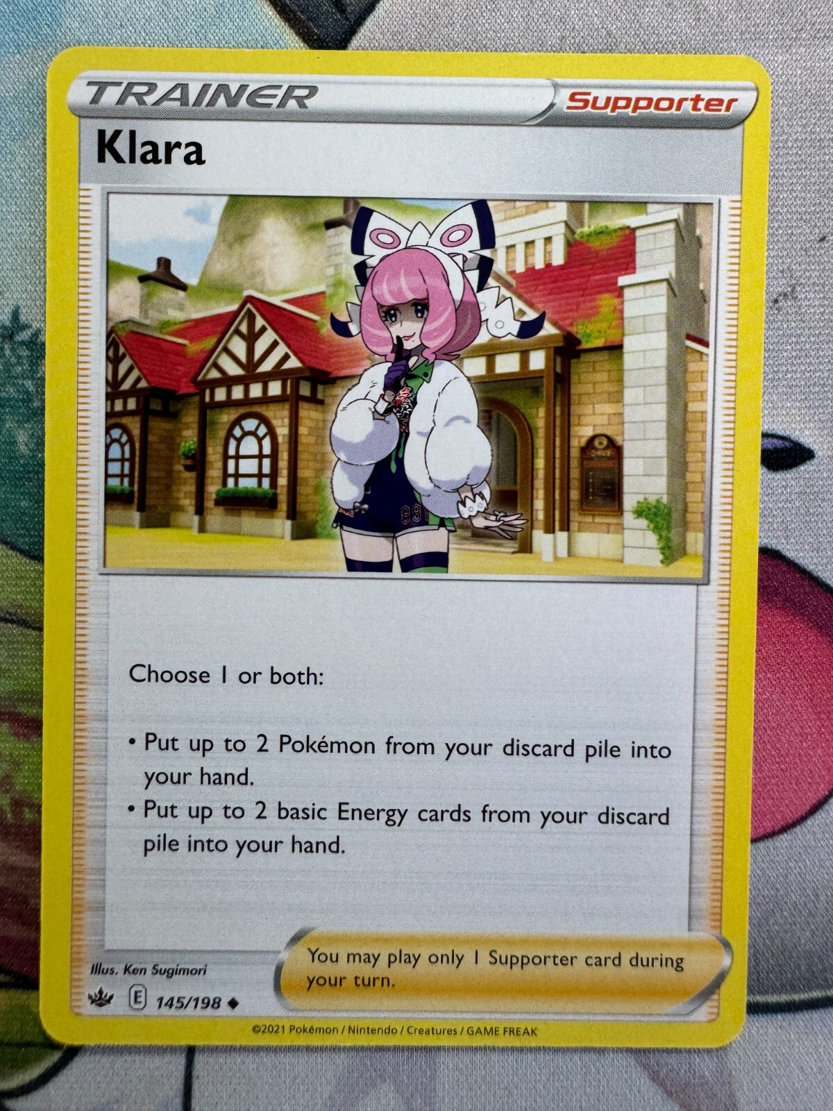 Klara Non Holo English Pokemon TCG Card BKI90 Collectible