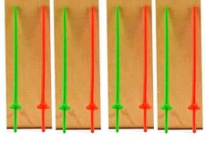 Dulcop 8 Medieval Jousting Lances - 54mm unpainted plastic