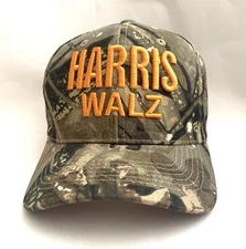 Harris Walz Camo 3D Embroidered Hat KAMALA for President 2024