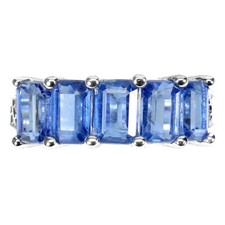 925 Sterling Silver Ring Octagon Kyanite 6x4mm Gemstone Jewelry 7