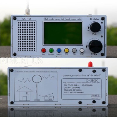 DESHIBO GA101 Full Band Stereo Broadcast Radio FM MW SW LW TEF6686 Chip pe66