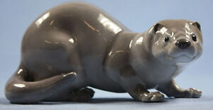 otter marten figurine animal porcelain Royal copenhagen polecat | eBay