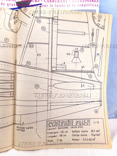 MAGAZINE MVM N°14, MARS/AVRIL 1996, + PLAN ENCARTÉ LE CORSAIR F4-U7 - Imagen 13 de 13