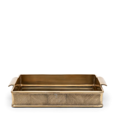 Riviera Maison Vendôme Serving Tray 48x31 Aluminium gold Spiegel 48 x 31 cm 
