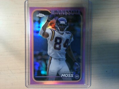 2024 Topps Chrome Football Randy Moss Pink