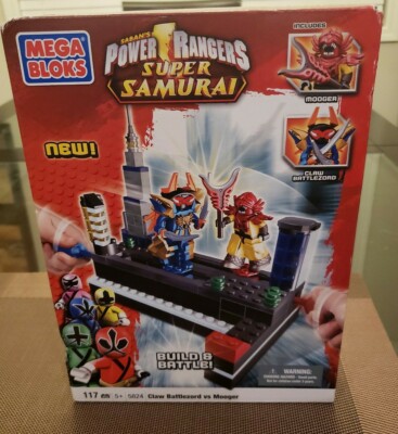Mega Bloks Power Rangers SUPER SAMURAI CLAW BATTLEZORD Vs. MOOGER 5824 117 piece