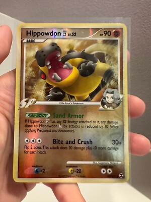 Hippowdon 42/111 Rare Platinum Rising Rivals Reverse Holo TCG