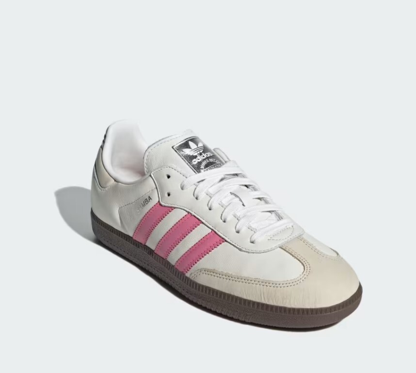 adidas gazelle silver green womens Women's adidas Samba OG White/Wonder Quartz/Gum / 6.5