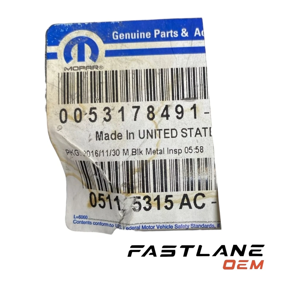 Jeep Compass 2009-2017 guardabarros izquierdo soporte riel nuevo OEM 0511 5315 AC Foto 3 de 4