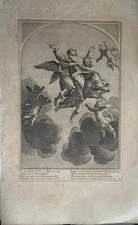 ENGRAVING 21 VIE DE SAINT BRUNO EUSTACHE LE SUEUR GRAVE BY FRANCOIS CHAVUEAU 1660