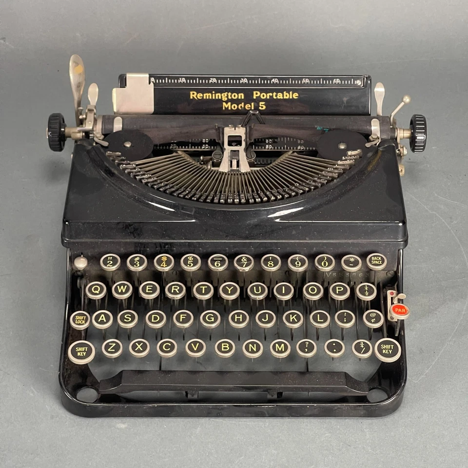Vintage 1931 Remington Portable Model 5 Noiseless Typewriter Antique Rare Model - Image 3 of 4