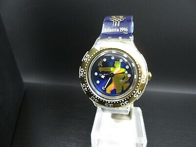 SWATCH ATLANTA 1996 OLYMPICS WATCH, SCUBA THALASSIOS, NEW SWATCH ATLANTA 1996 OLYMPICS WATCH, SCUBA THALASSIOS, NEW
