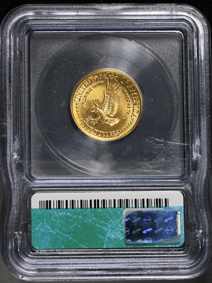 1986-W Statue of Liberty Commemorative Gold $5 ICG MS70 - Image 4 of 4