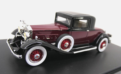 Neo 1:43 - Packard 902 Standard Eight Coupé - dunkelrot / schwarz - 47105 - (44)