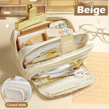 Kawaii Large Capacity Multi Layer Pencil Case Student Pencil Bag School Statione