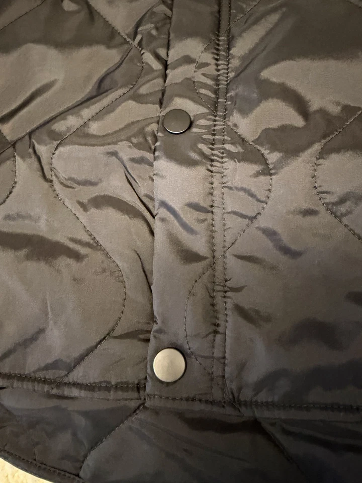 Chaqueta negra acolchada 100 % algodón Joe's Jeans Rory para hombre nueva con etiquetas $228 Foto 4 de 4