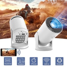 Mini Projector WiFi6 Portable Home Cinema Projector 180� Rotation For iPhone