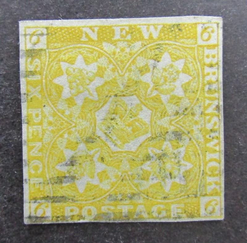 nystamps Canada New Brunswick Stamp # 2 Used UN$1500 VF     U26x306