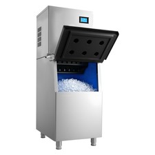 Uimoso 360LBS/24H Commercial Ice Maker with 250LB Storage Bin Auto Self-Cleaning