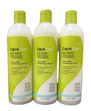 Deva Curl No Poo Original Shampoo 12oz (3 Pack)
