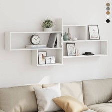 Modern Wandregal Bücherregal mit Stauraum Schweberegal Wandboard Cube Hängeregal