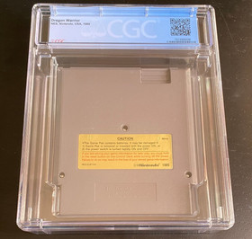 CGC 10 Dragon Warrior nintendo nes cart brand new GEM MINT 10, HIGHEST GRADE 1/1
