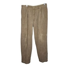 Polo Ralph Lauren Andrew Pant Mens Tan Pleated Wide Wale Corduroy Trousers Khaki