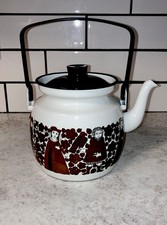 Vtg Arabia Finel Kaj Franck Ritari Medieval Troubadour Enamel Teapot Kettle New