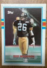 1989 Topps Rod Woodson rookie card. rookie card picture