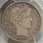 1909-O Barber Half Dollar, PCGS/CAC VF-30, Tough & Scarce CAC
