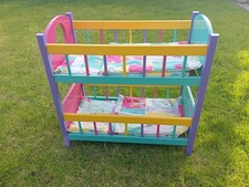 Puppen-Doppelstock-Bett LxBxH= 55x31x52 (in cm)
