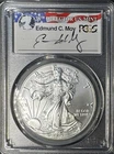 2016 Silver Eagle 30th Anniv. PCGS MS70 Edmund Moy Signed First Strike