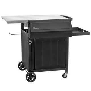 BBQ Toro Grillwagen 100x73x91 cm Schwarz Grilltisch Beistelltisch B Ware