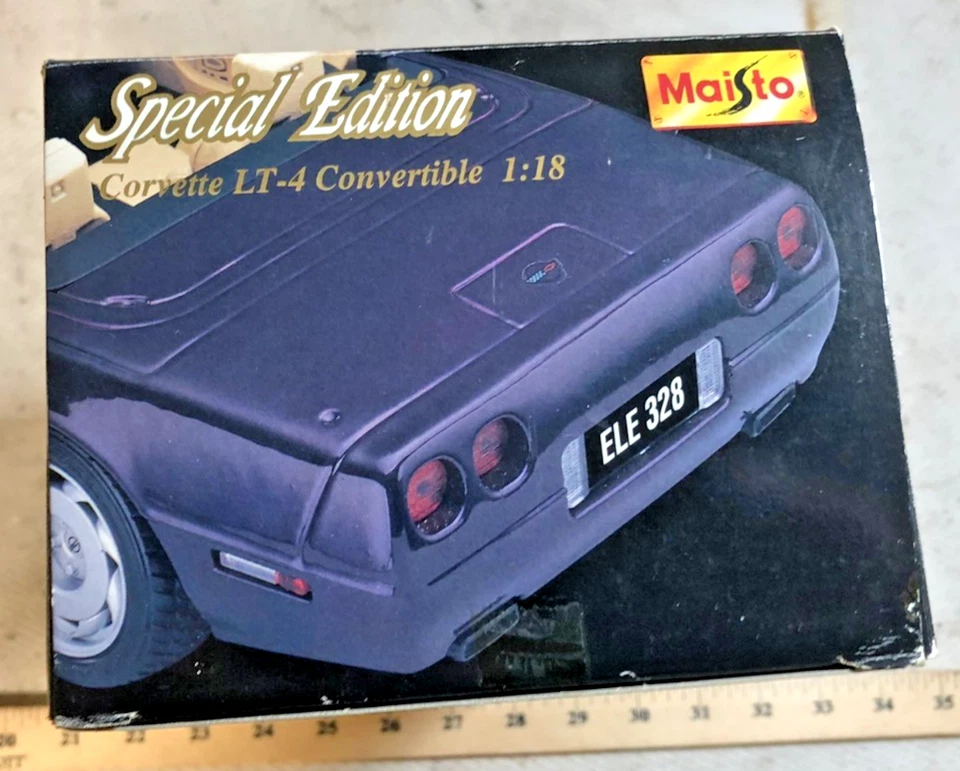 Maisto Apecial издание литой 1/18 синий 1996 Corvette LT-4 кабриолет (C) - Изображение 4 из 4