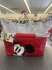 PICNIC TIME Metro Mickey Shopping Basket, Insulated Picnic Basket, Collapsible
