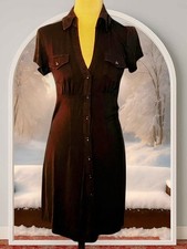 Women’s S/ JRS M  Guess Rayon Black Vintage Misi Dress