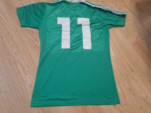 MAGLIA SHIRT VINTAGE FOOTBALL MATCH GREEN WHITE ADIDAS BIANCO VERDE - Imagen 5 de 5