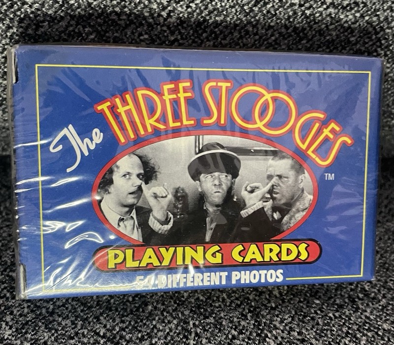 VINTAGE 1999 The Three Stooges Playing Cards - 54 Different Photos - New Sealed