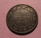 1881 H Canada Large Cent Penny - NICE Circulated Condition - 79SA