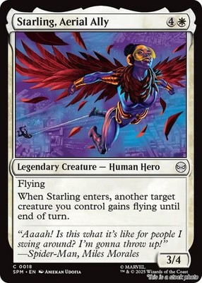 Starling, Aerial Ally MTG Marvel's Spider-Man Common NM Pck Fresh