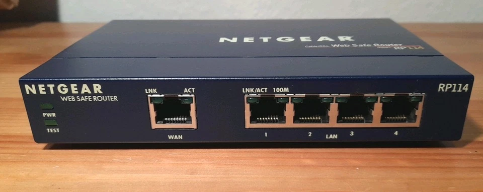 Netgear RP 114 xDSL Kabel Router - Bild 3 von 4