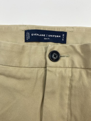 Everlane Uniformen Herren Hose Slim Fit 31x28 Chino Stretch Karriere Preppy Straight - Bild 3 von 7