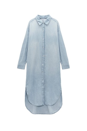 princess polly baby blue dress Fitted Denim Mini Dress Zara Blue Denim Dress Zara Dresses Patchwork Z975  Denim Mini Dress Poshmark main image 1
