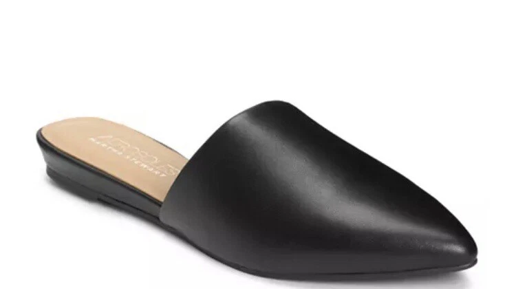 Aerosoles Martha Stewart Out Of Town Black Mules