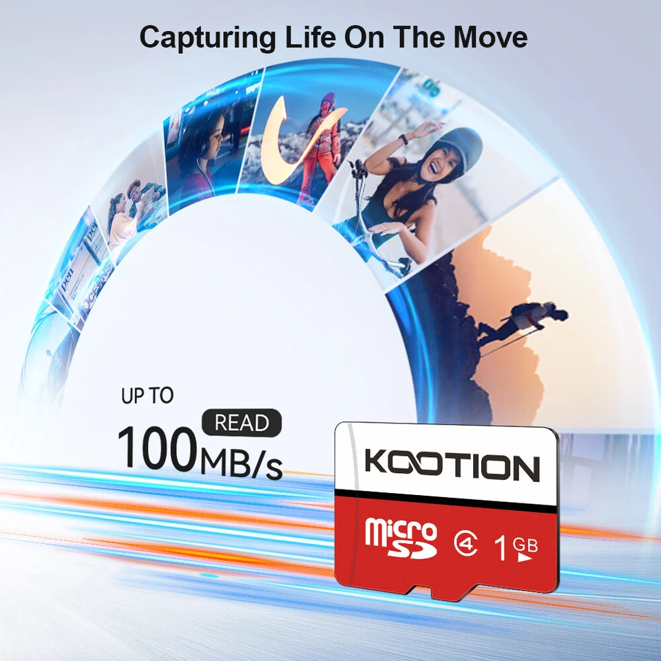 Kootion 3pcs 1GB Ultra Micro SD Class 4 TF Cards Memory Card SD Card W+ adapter - Image 3 of 4